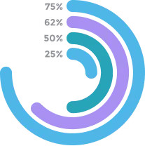 Radial chart illustration